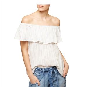 Sanctuary striped off the shoulder top